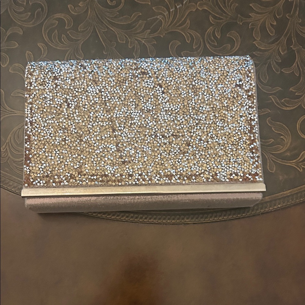 Glamorous Silver Rhinestone Clutch